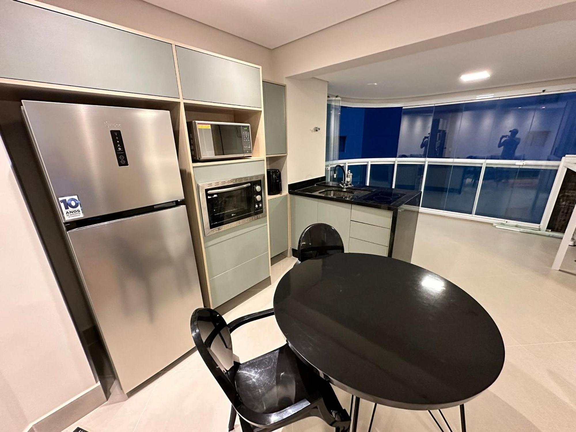 桑托斯Residencial Estanconfor Com Vista Mar 2 Ac E Garagem公寓 外观 照片