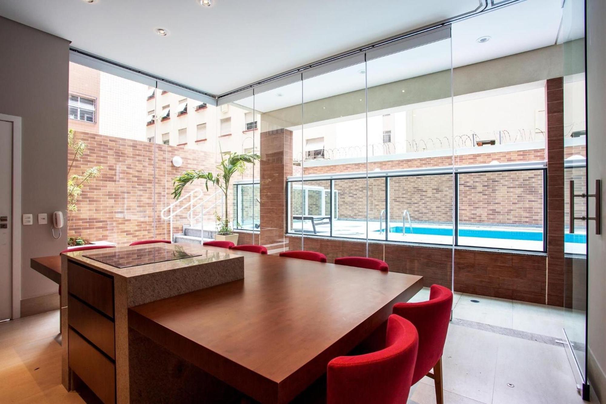 桑托斯Residencial Estanconfor Com Vista Mar 2 Ac E Garagem公寓 外观 照片