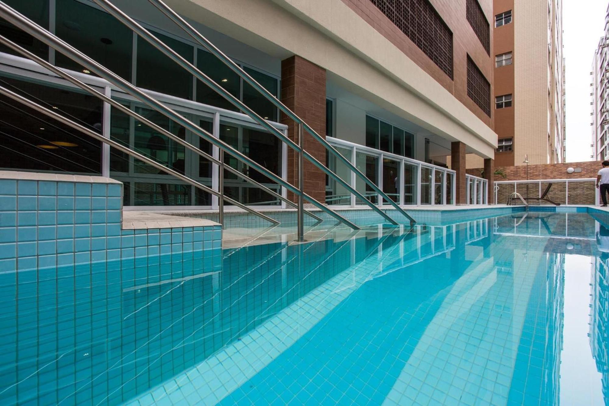 桑托斯Residencial Estanconfor Com Vista Mar 2 Ac E Garagem公寓 外观 照片