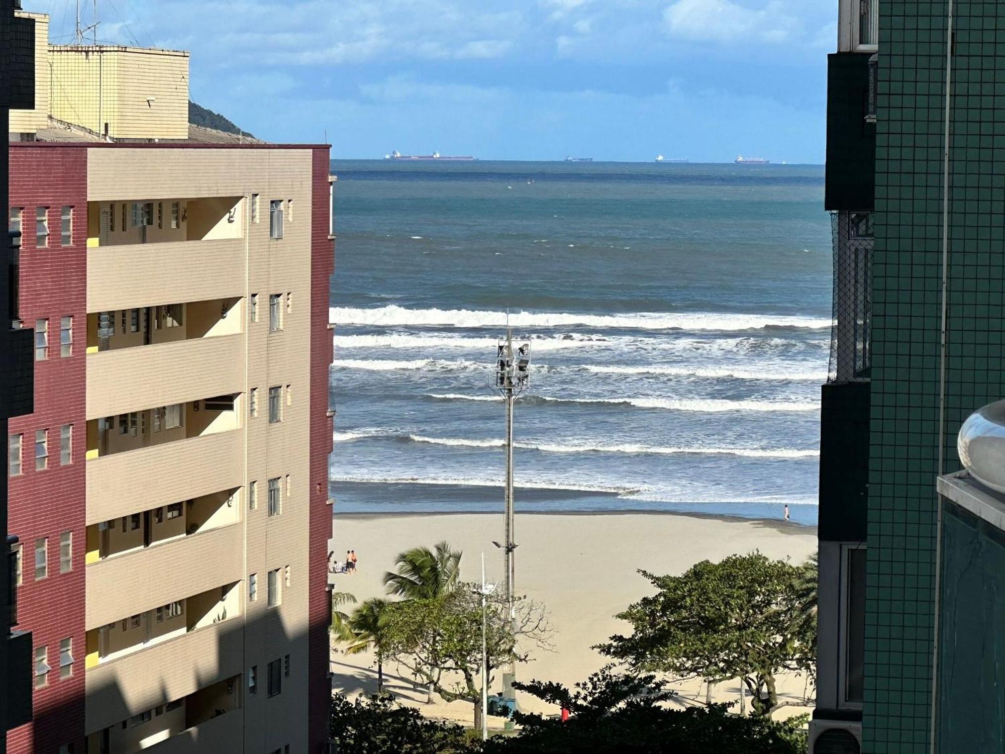 桑托斯Residencial Estanconfor Com Vista Mar 2 Ac E Garagem公寓 外观 照片